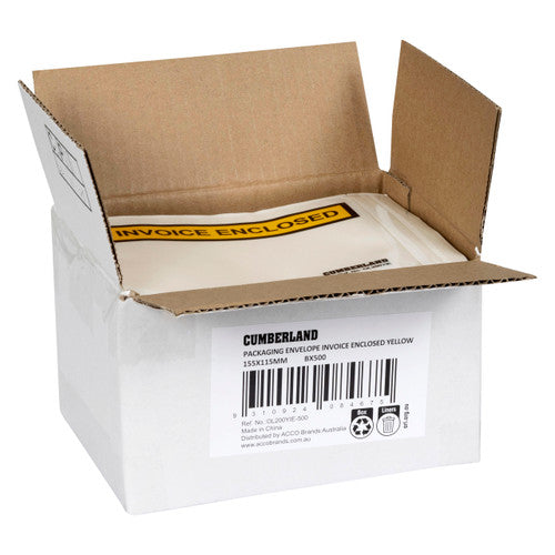 Packaging Envelope Invoice Enclosed 155 x 115mm Box 500
