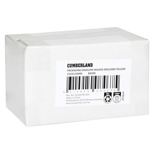 Packaging Envelope Invoice Enclosed 155 x 115mm Box 500