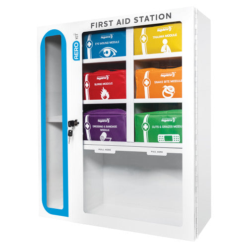 Custom First Aid Station with 6 Modules 69 x 62.5 x 15.5cm