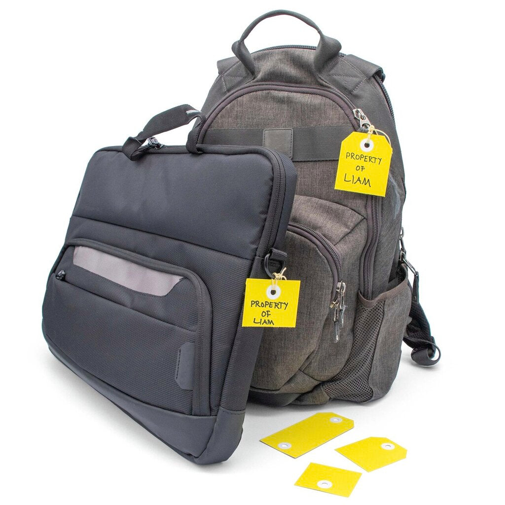Avery Yellow 2in1 Perforated Tag 54x108mm 100 Pack – view 3