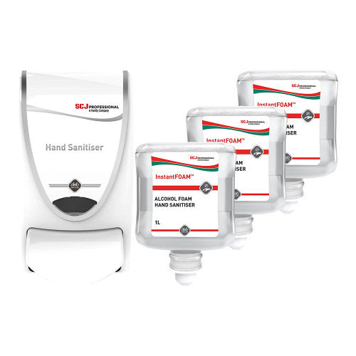 Deb InstantFOAM 1L Starter Pack (1L Dispenser + 3 Cartridges)