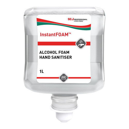 Deb InstantFOAM Alcohol-Based Foam Hand Sanitiser 1L Pack of 6