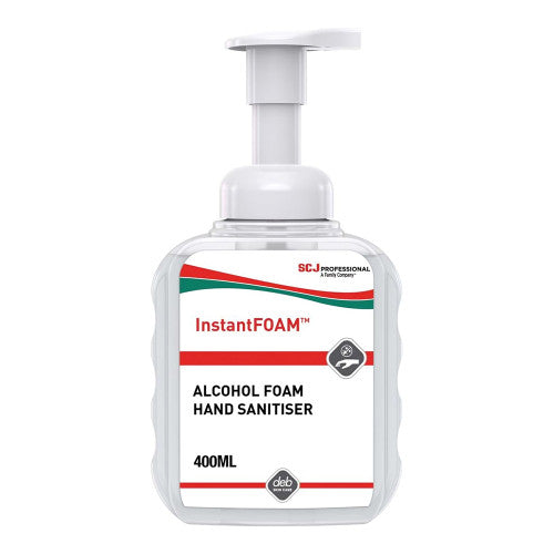 Deb InstantFOAM Alcohol-Based Foam Hand Sanitiser Pump 400ml Pack of 6