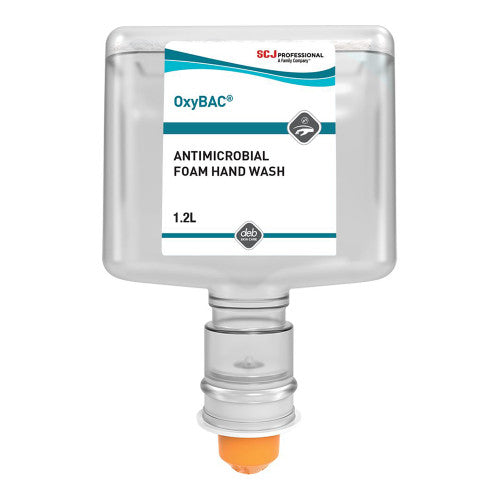 Deb OxyBAC Antibacterial Foam Hand Wash Touch-Free 1.2L Pack of 3