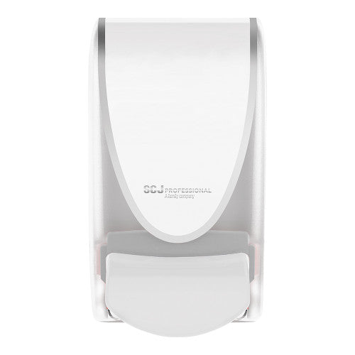 Deb QuickView Transparent Manual 1L Dispenser White Chrome