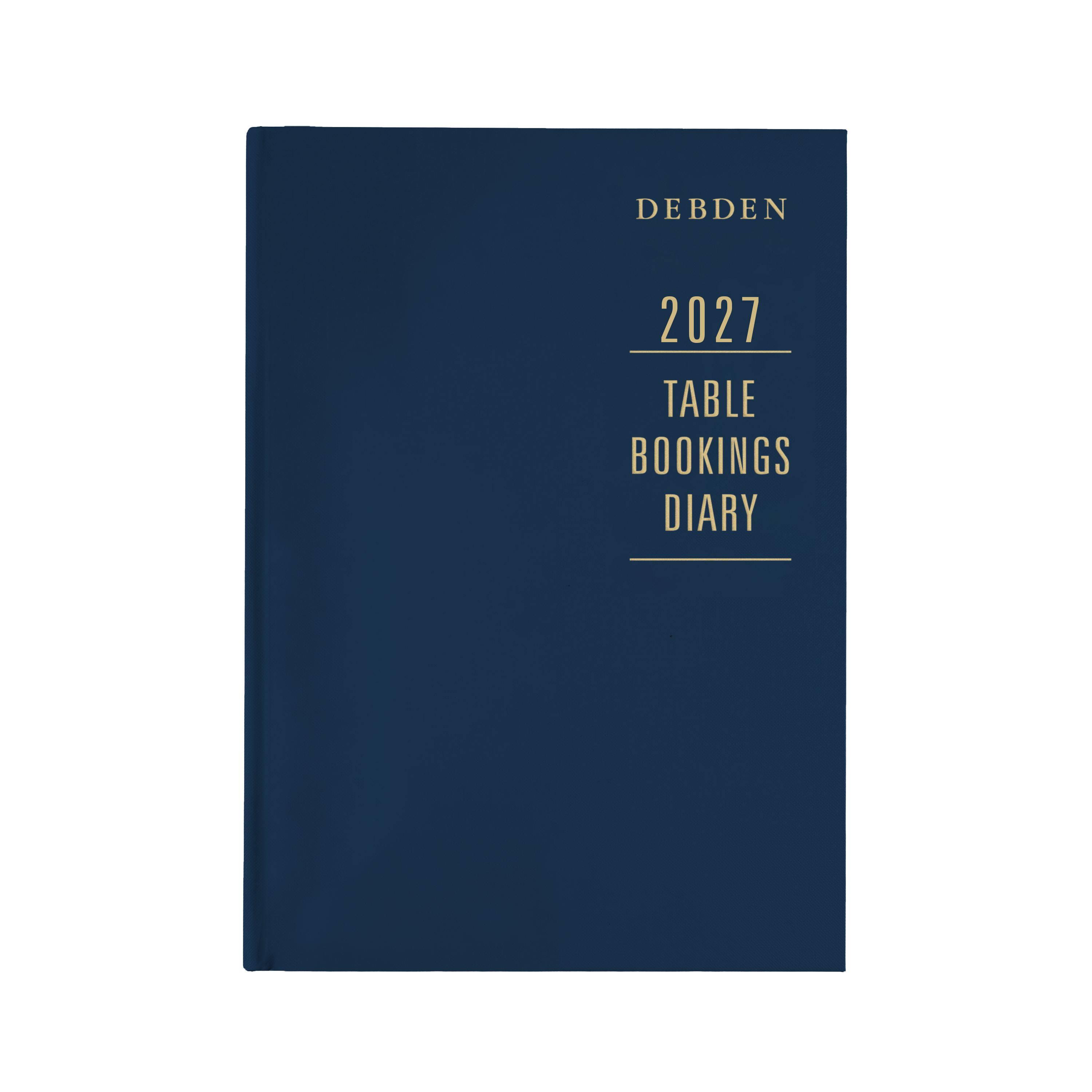 Debden Table Booking 2027 A4 2 Pages to a Day Blue angled view