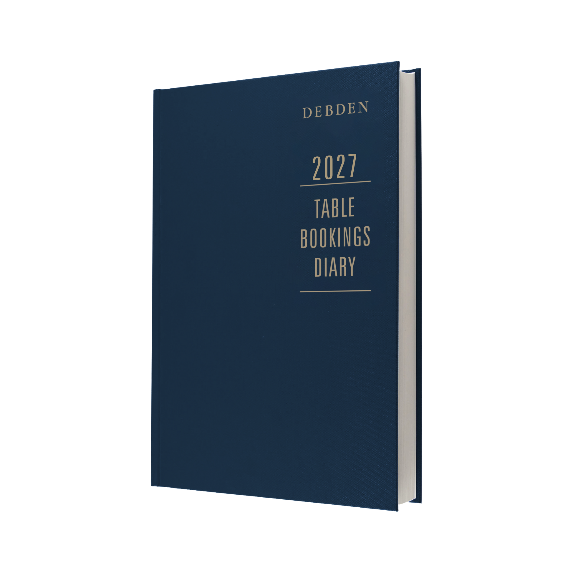 Debden Table Booking 2027 A4 2 Pages to a Day Blue front cover
