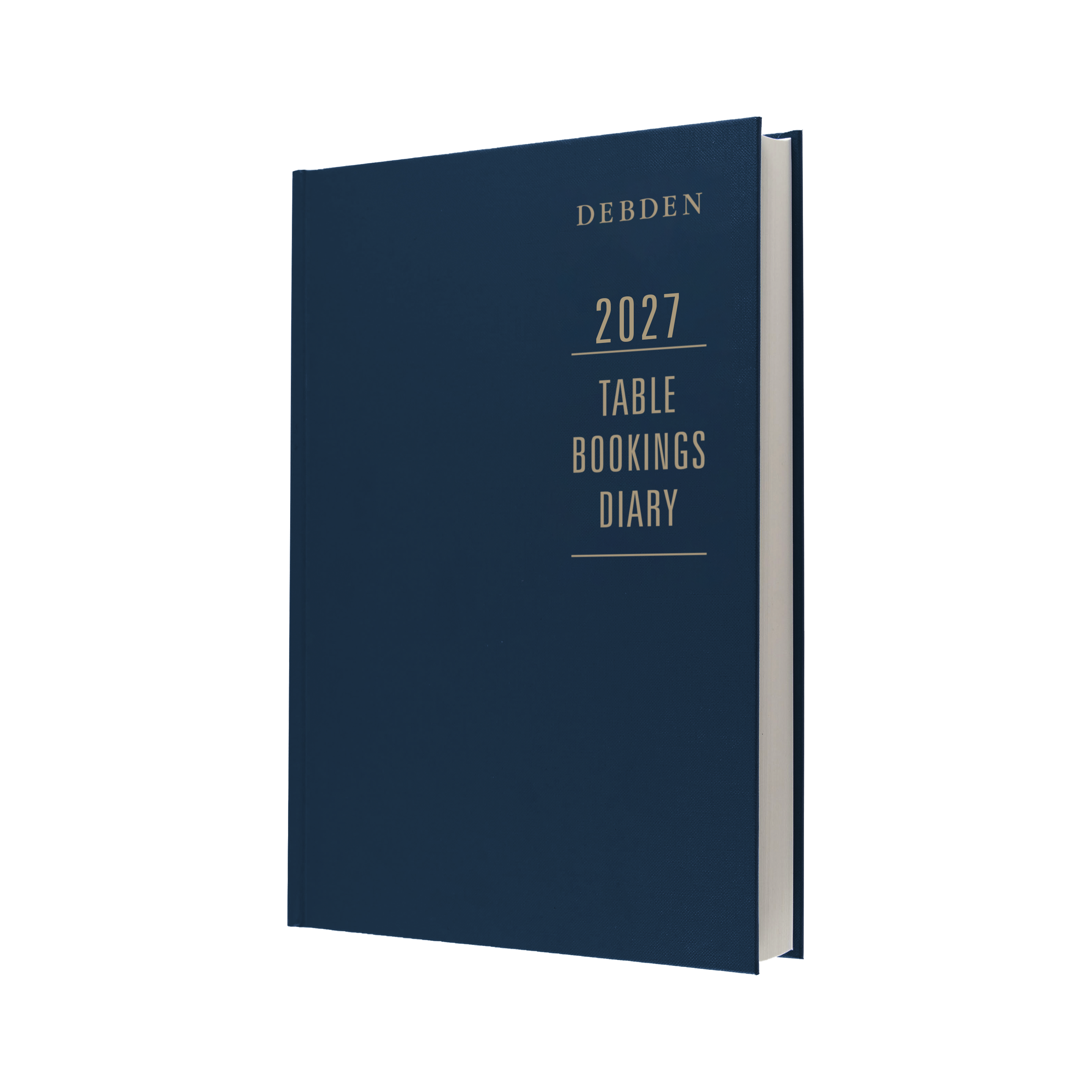 Debden Table Booking 2027 A4 2 Pages to a Day Blue front cover