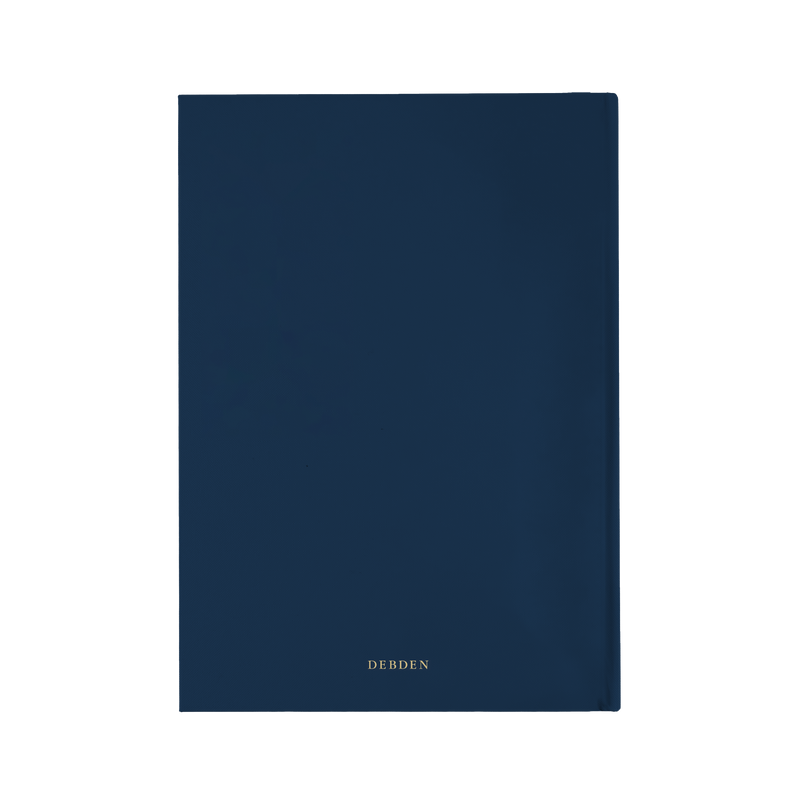 Debden Table Booking 2027 A4 2 Pages to a Day Blue interior layout