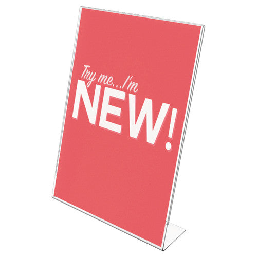 Deflecto 80 Percent Recycled Content Sign Holder Slanted A4 Portrait