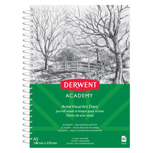 Derwent Academy Drawing Pad A5 Portrait 80 Pages Box of 5