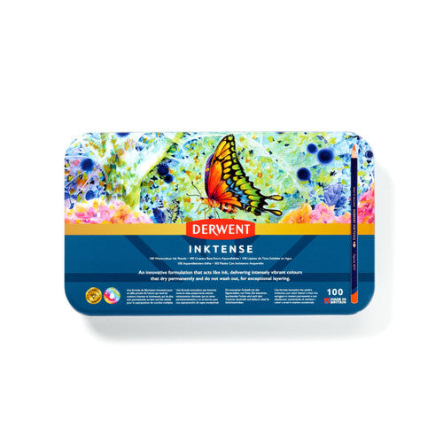 Derwent Inktense Pencils Assorted Tin of 100