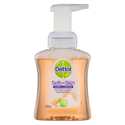 Dettol Foaming Hand Wash Lime and Orange Pump 250ml Pack of 6