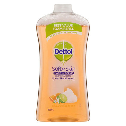 Dettol Foaming Hand Wash Lime and Orange Refill 900ml Pack of 3