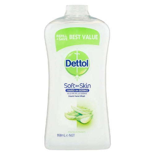 Dettol Liquid Hand Wash Refill Moisture Aloe Vera and Vitamin E 950ml Pack of 3