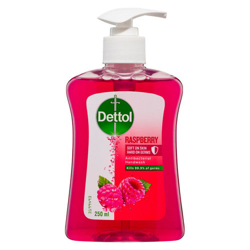 Dettol Liquid Hand Wash Raspberry Pump 250ml Pack of 6