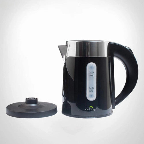 Dolphy 0.6L Stainless Steel Electric Kettle Black