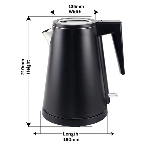 Dolphy 0.8L 304 Stainless Steel Kettle Black