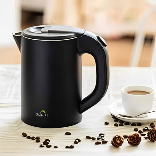 Dolphy 0.8L Stainless Steel Electric Kettle Black