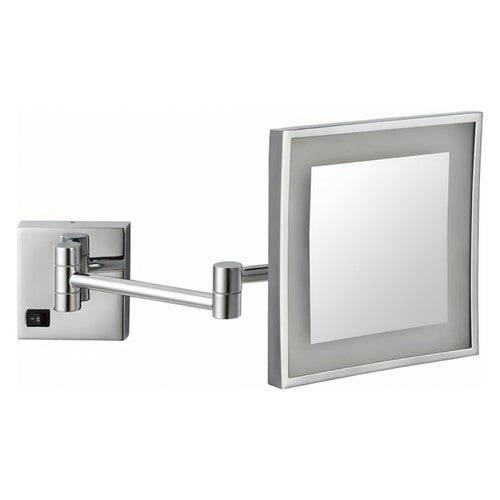 Dolphy 3x LED Magnifying Mirror Wall Mount Square Chrome