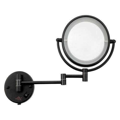 Dolphy 5x LED Magnifying Mirror Wall Mount Black