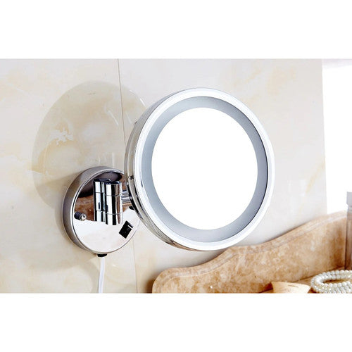 Dolphy 5x LED Magnifying Mirror Wall Mount One Side Chrome