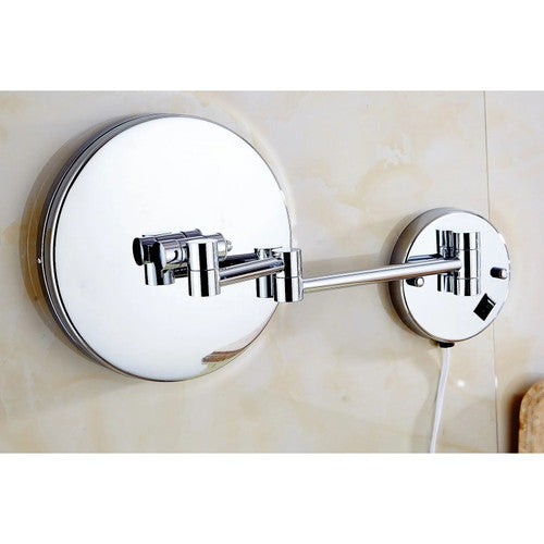 Dolphy 5x LED Magnifying Mirror Wall Mount One Side Chrome