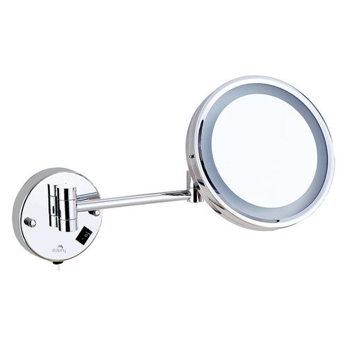 Dolphy 5x LED Magnifying Mirror Wall Mount One Side Chrome