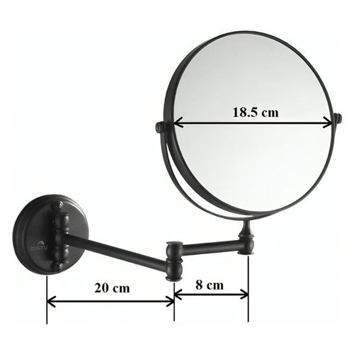 Dolphy 5x Magnifying Mirror Wall Mount Black
