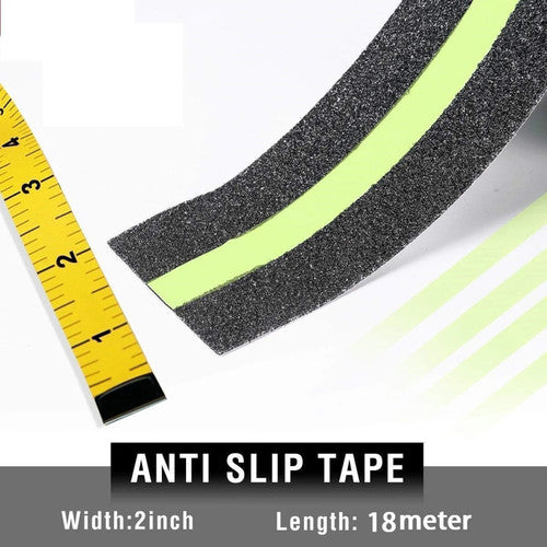 Dolphy Anti-Skid Tape 50mm Black with Glow in Dark Stripe