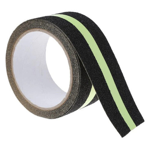 Dolphy Anti-Skid Tape 50mm Black with Glow in Dark Stripe