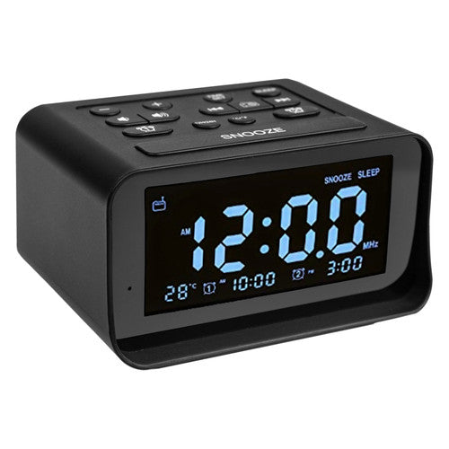 Dolphy Bluetooth Multifunction Alarm Radio Black