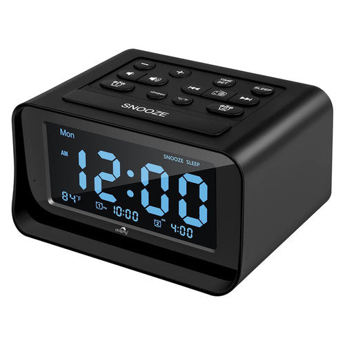 Dolphy Bluetooth Multifunction Alarm Radio Black