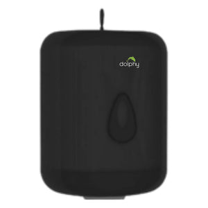Dolphy Centre Pull Auto-Cut Toilet Paper Dispenser Black