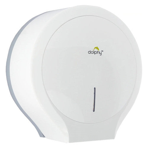 Dolphy Classic Jumbo Toilet Roll Dispenser White