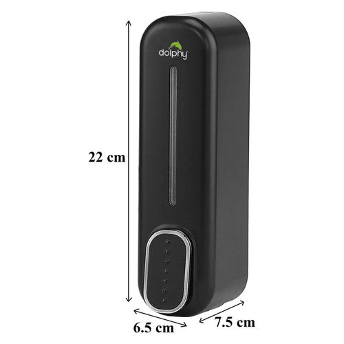 Dolphy Classic Soap and Shampoo Dispenser 300ml Black