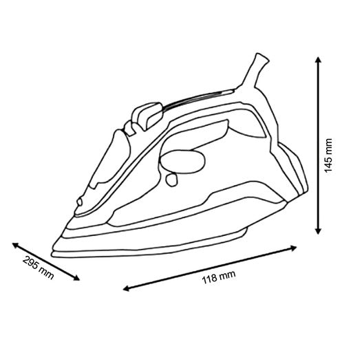 Dolphy Electric Steam Iron 1800W Black