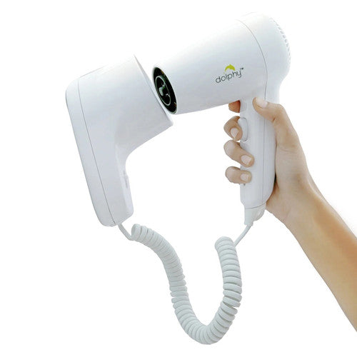 Dolphy Energy Efficient Wall Mount Hair Dryer 1200W White