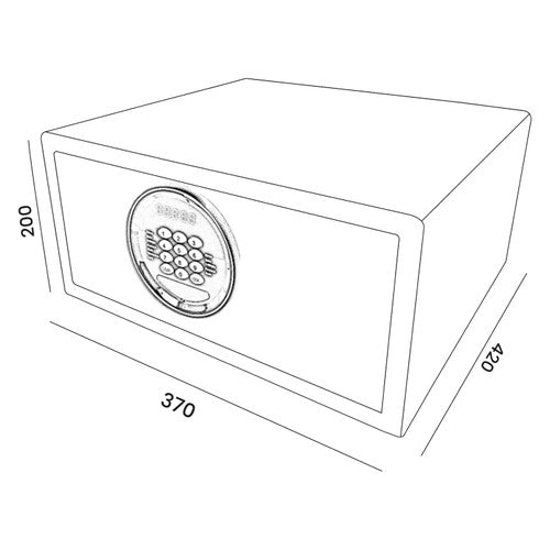 Dolphy Hexagonal Digital Safe Black