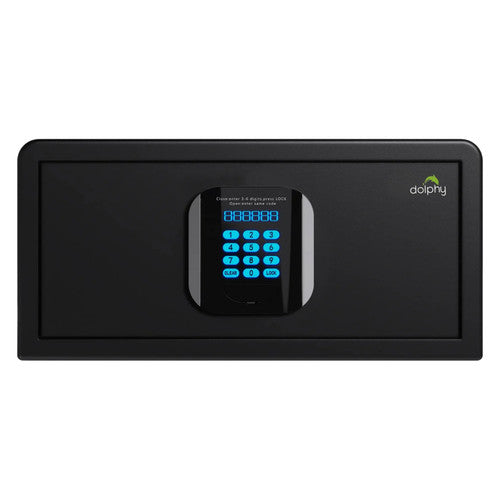 Dolphy Hotel Safe Box with Spring Loaded Door Black