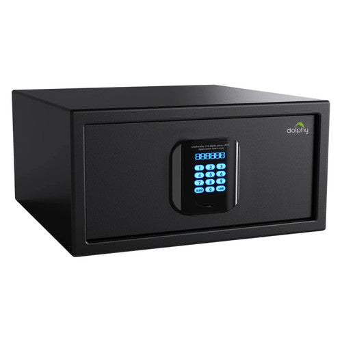 Dolphy Hotel Safe Box with Spring Loaded Door Black