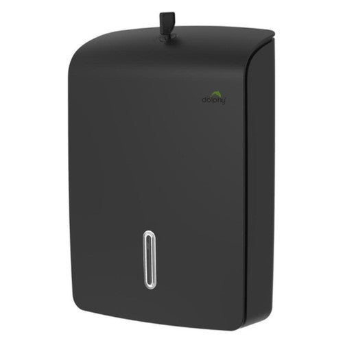 Dolphy Jumbo Plaza Ultraslim Paper Towel Dispenser Black