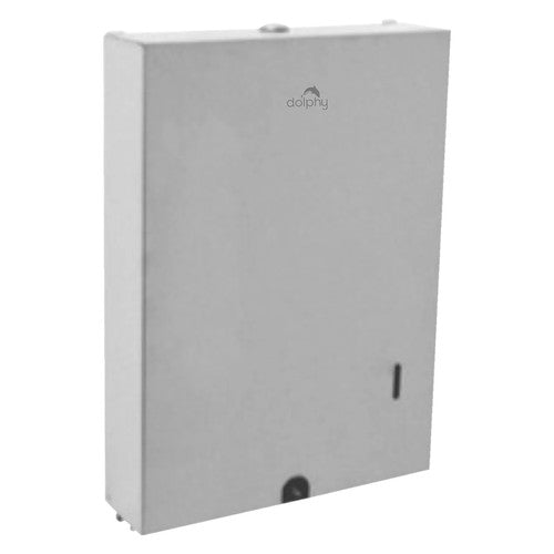 Dolphy Lockable Paper Towel Dispenser Silver