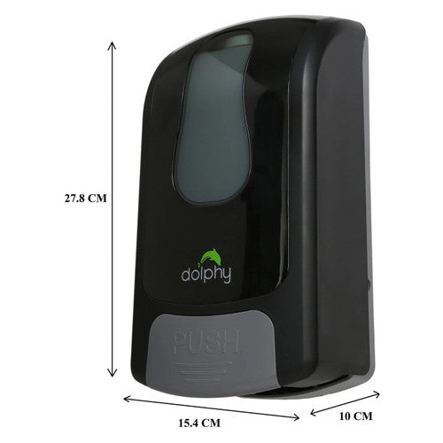 Dolphy Manual Soap-Sanitiser Dispenser 1000ml Black
