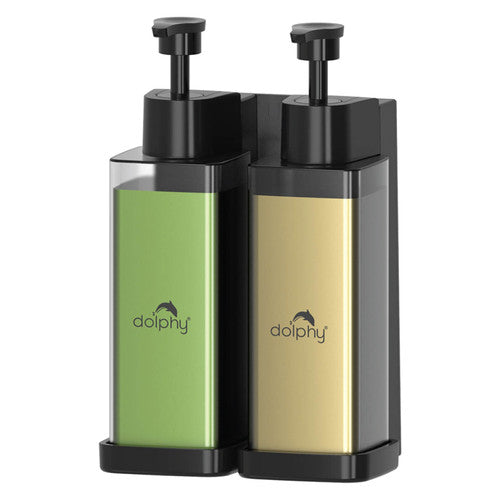 Dolphy Manual Soap Dispenser 300ml Clear Pack of 2
