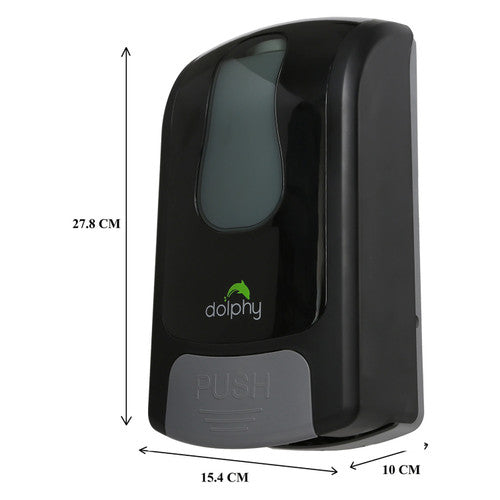 Dolphy Manual Spray Soap-Sanitiser Dispenser 1000ml Black