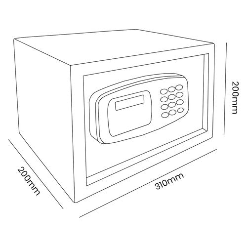Dolphy Mini Digital Safe Black