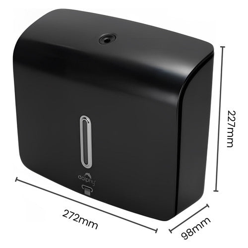 Dolphy Plaza Ultraslim Paper Towel Dispenser Black