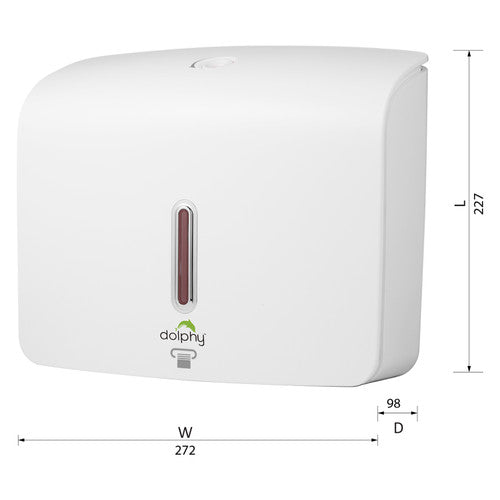 Dolphy Plaza Ultraslim Paper Towel Dispenser White