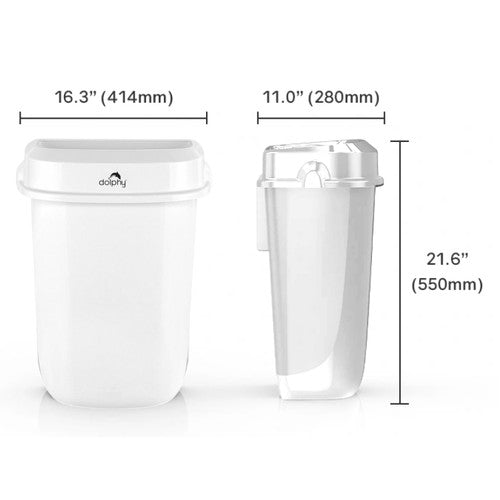 Dolphy Plaza Waste Bin 32L White